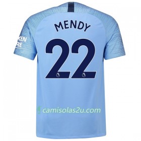Camisolas de Futebol Manchester City Mendy 22 Equipamento Principal 2018/19 Manga Curta
